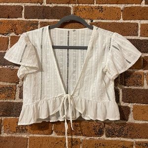 White tie crop top